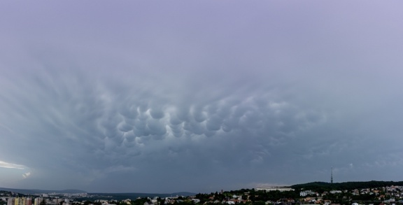 Mammatus cloud from Bratislava