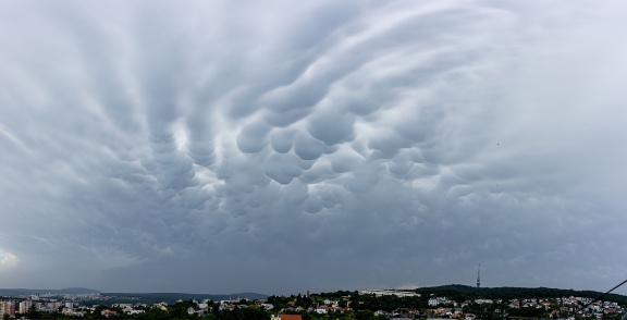 Mammatus cloud from Bratislava