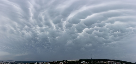 Mammatus cloud from Bratislava