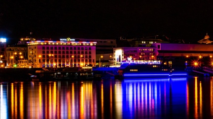 The coast of the Danube river in Bratislava