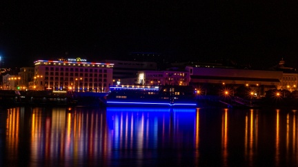 The coast of the Danube river in Bratislava