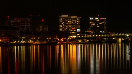 The coast of the Danube river in Bratislava